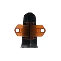 Угол наружный для плинтуса &laquo;Деконика&raquo;, с крепежом, 70 мм, 2 штуки, цвет 007 чёрный