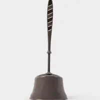 Ёршик для унитаза &laquo;Капри&raquo;, 14&times;12.5&times;37 см, с подставкой, коричневый