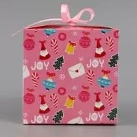 Коробка подарочная новогодняя складная &laquo;С Новым годом&raquo;, 12&times;12&times;12 см