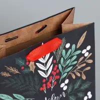 Пакет крафтовый вертикальный «С новым счастьем», MS 18 х 23 х 10 см Пакет крафтовый вертикальный «С новым счастьем», MS 18 х 23 х 10 см