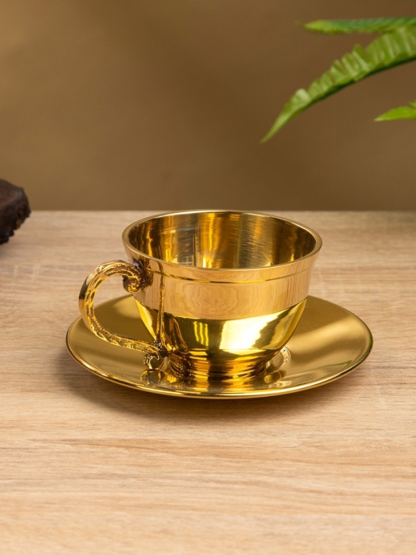 Чайная пара "Чайное золото" латунь