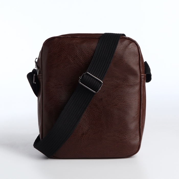 Сумка мужская на молнии, цвет коричневый Сумка мужская на молнии, цвет коричневый