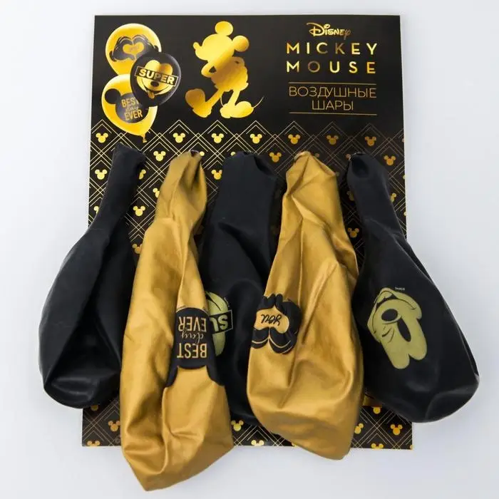 Шар воздушный «Мышка», 12 дюйм, латексный, 5 штук, Микки Маус Шар воздушный «Мышка», 12 дюйм, латексный, 5 штук, Микки Маус