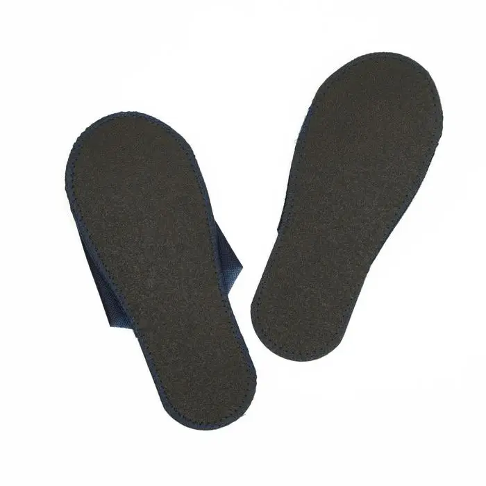 Тапочки одноразовые Стандарт Лайт серые / синие, с закрытым мысом Тапочки одноразовые Стандарт Лайт серые / синие, с закрытым мысом