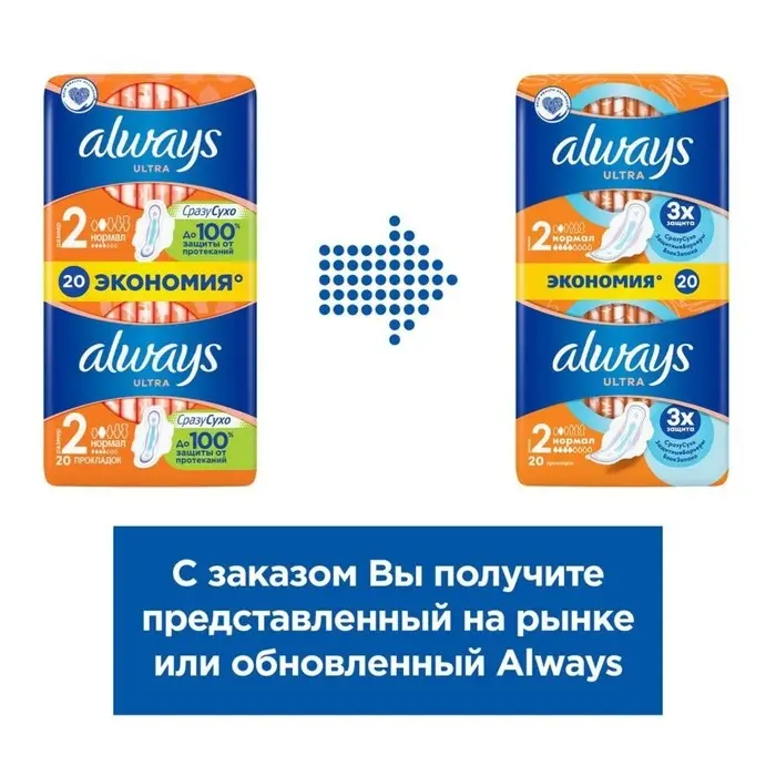 Прокладки Always Ultra Normal Plus Duo, 20 шт.