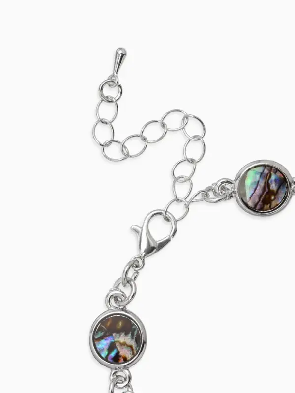 Браслет цепочка &laquo;Галиотис. Круг&raquo;, L=17 см, + удлинитель 5 см, цвет серебро, разноцветный