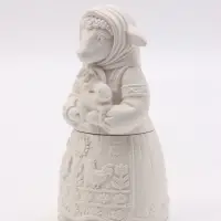Фигурка декоративная &laquo;Коза Нюша&raquo;, неокрашенная, 13&times;7 см, белая