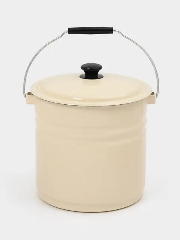 Ведро ц/шт с/кр 12л (слоновая)Без декора Ведро ц/шт с/кр 12л (слоновая)Без декора