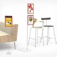 Рама из ударопрочного пластика с закругленными углами А4, без протектора, прозрачная