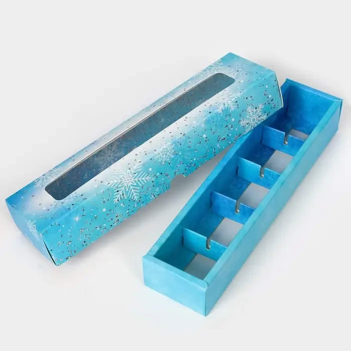 Коробка под 5 конфет «С Новым годом!», 21×5×3.3 см Коробка под 5 конфет «С Новым годом!», 21×5×3.3 см