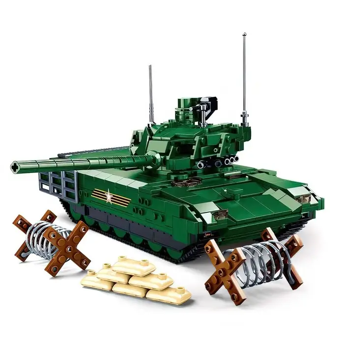 Конструктор Механо Sluban &laquo;Российский танк&raquo;, радиоуправление, 995 деталей