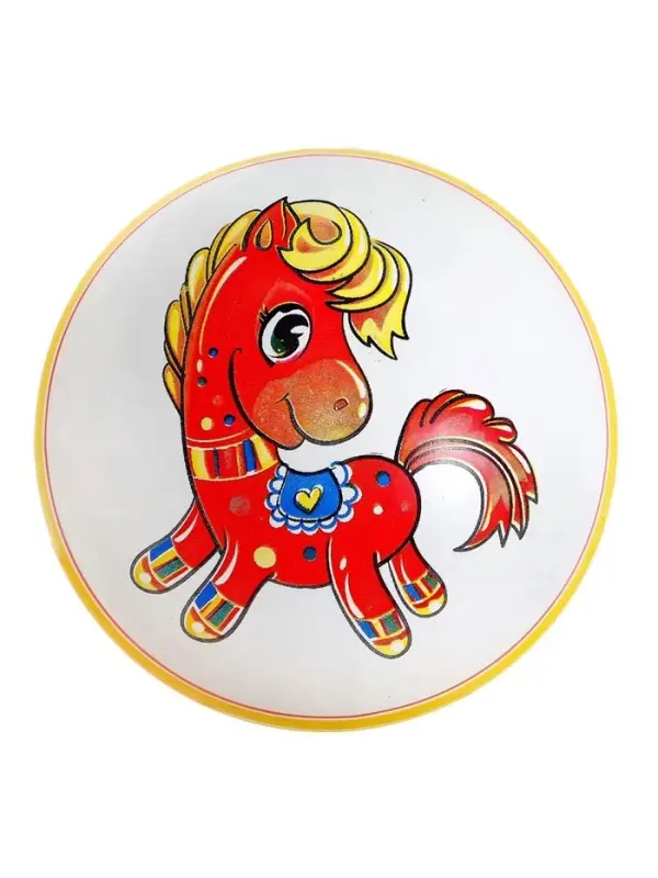 Мяч резиновый, с рисунком, d=20 см, МИКС