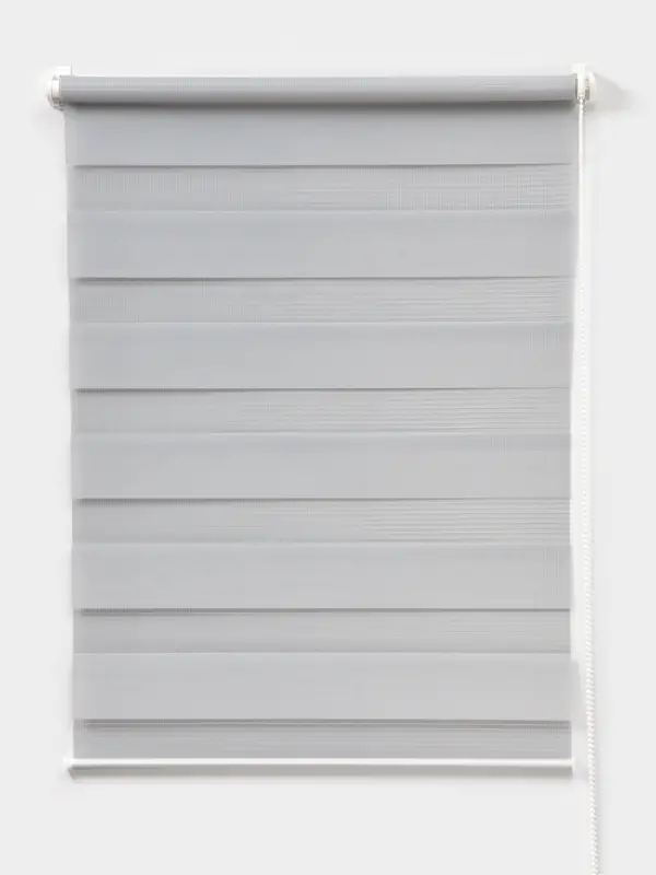 Штора рулонная 60х160см "День и Ночь" (по полотну 56х160см), цвет стальной