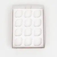 Коробка для 12 капкейков с окном, крафт, 32.5&times;25.5&times;10 см