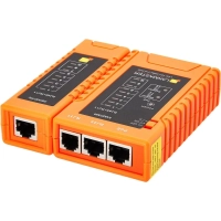 Тестер витой пары LANMASTER LAN-TST-WRM-310-POE с индикаторами, опред. POE