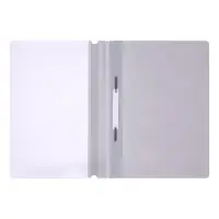 Папка-скоросшиватель Calligrata, А4, 120 мкм, серая, прозрачный верх