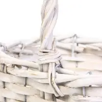 Корзина плетеная ИВА 22х16х12 см, ПЛЕТ ручка h=13 см белый Корзина плетеная ИВА 22х16х12 см, ПЛЕТ ручка h=13 см белый