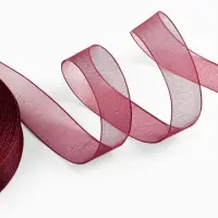 Лента капроновая, 20 мм, 20&plusmn;1 м, тёмно-красная №48