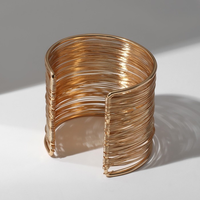 Браслет «Манжета» нити, цвет золото Браслет «Манжета» нити, цвет золото