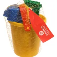 Набор игрушек для песочницы: ведёрко, 4 формочки для песка, грабли, лопатка, МИКС