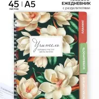 Планинг-ежедневник на спирали с разделителями &laquo;Учитель&raquo;, А5, 45 листов