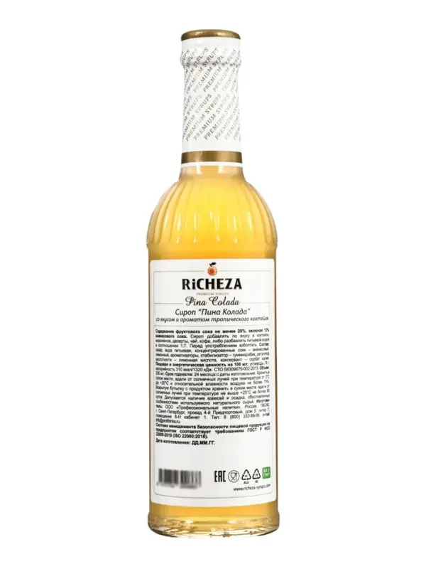 Сироп RICHEZA &laquo;Пина Колада&raquo;, 330 мл