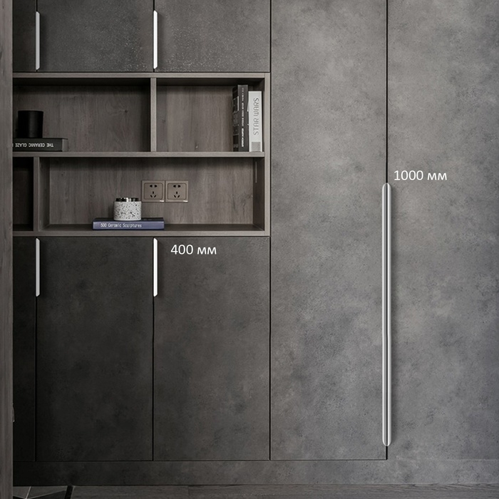 Ручка торцевая CAPPIO RT002CP, L=400 мм, м/о 256 мм, цвет матовый хром, 4 шт. Ручка торцевая CAPPIO RT002CP, L=400 мм, м/о 256 мм, цвет матовый хром, 4 шт.