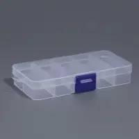Органайзер для хранения мелочей, с подвесом, 10 ячеек, 13&times;7&times;2.2 см, прозрачный
