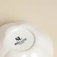 Салатник SL Home &laquo;Осенний бриз&raquo;, 450 мл, 13&times;7 см, доломит, белый