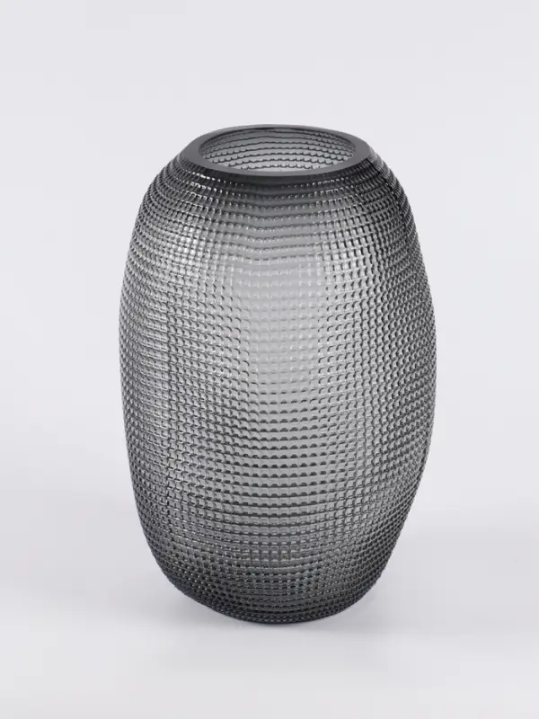 Ваза для цветов &laquo;Аллесио&raquo;, 30&times;20 см, стекло, чёрная