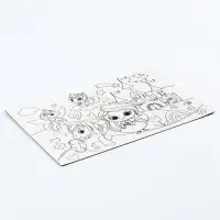 Магнит-раскраска многоразовая &laquo;Принцесса и сказочные Единорожки&raquo;, 14.8&times;21 см