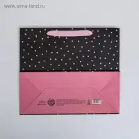 Пакет подарочный ламинированный, упаковка, Gift, ML 27&times;23&times;11.5 см