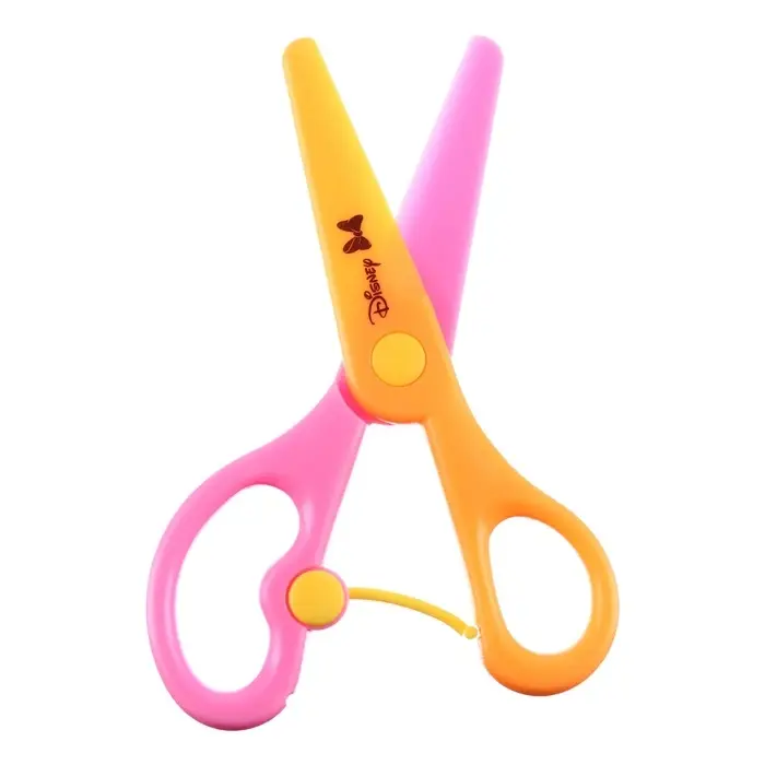 Ножницы детские 13 см, пластиковые двухцветные ручки, Ножницы детские 13 см, пластиковые двухцветные ручки, "Единорог", Минни Маус, МИКС