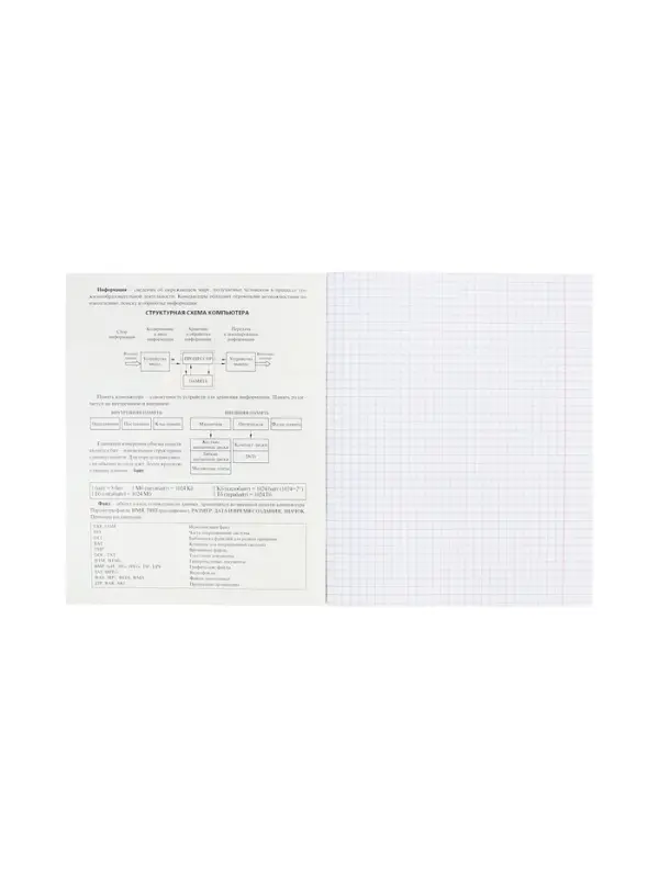 Тетрадь 48 листов в клетку &laquo;Гармония&raquo; ИНФОРМАТИКА, обложка мелованный картон, выборочный лак, с интерактивным справочником, блок офсет