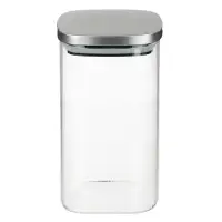 VETTA Рельеф Банка для хранения с металлической крышкой 1400мл, 18х10см, стекло