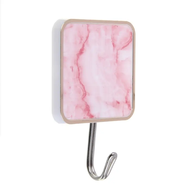 VETTA Крючки самоклеящиеся "Красный мрамор", 2шт., пластик, металл