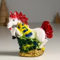 Копилка "Лошадь с ёлкой" 13х13х6,5 см, белый Копилка "Лошадь с ёлкой" 13х13х6,5 см, белый