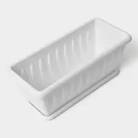 Ящик балконный для цветов &laquo;Фелиция&raquo;, 7 л, 40&times;18&times;16 см, пластиковый, цвет мраморный