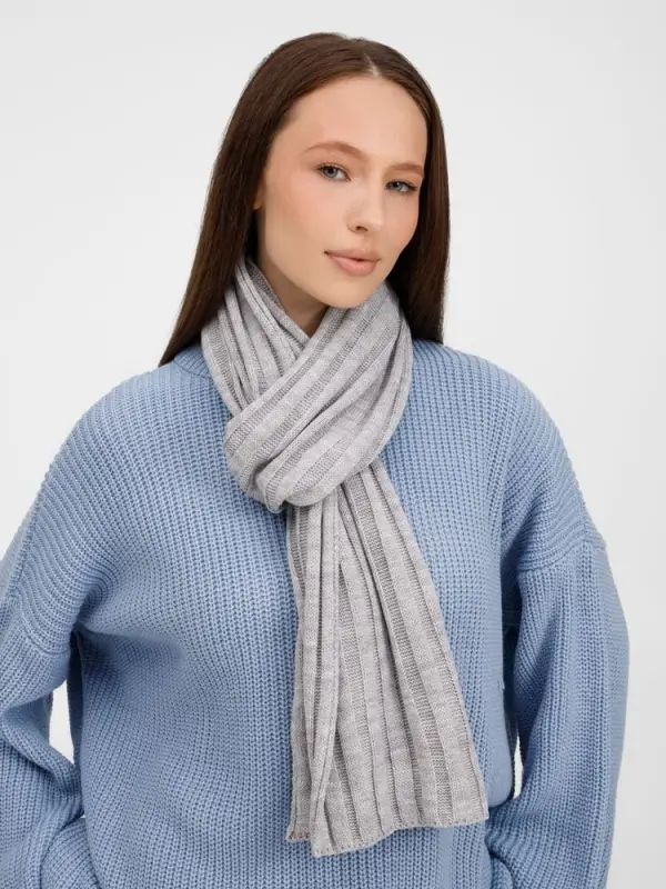 Шарф Metelitsa, серебристо-серый меланж Шарф Metelitsa, серебристо-серый меланж