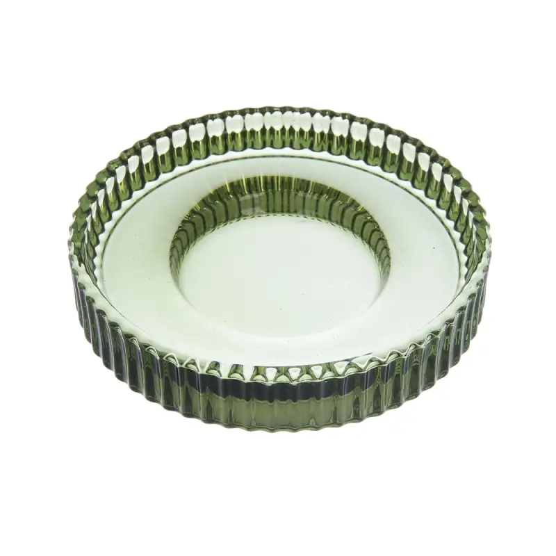 Мыльница тм VETTA Ингрид, стекло, зеленый, 10x10x2,2см