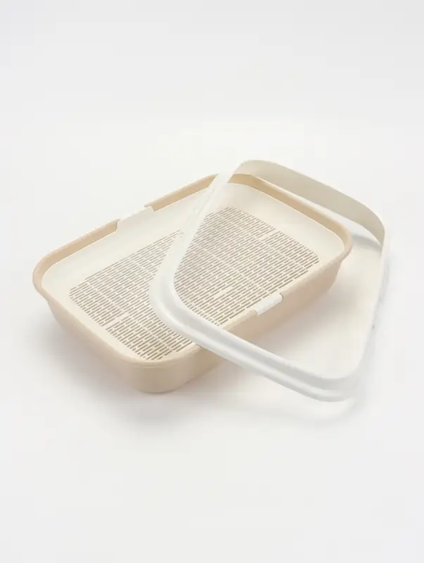 Лоток для кошек малый ALTA, 42&times;31&times;14.5, с бортиком и сеткой, на высоких ножках