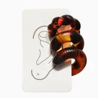 Серьги каффы &laquo;Леопард&raquo;, набор 3 шт. цветные