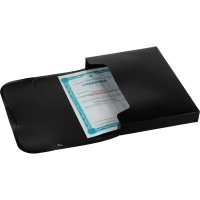 Папка на резинках -короб ATTACHE,черный, 40мм, 0,45