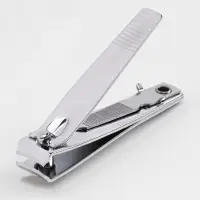 Кусачки книпсер маникюрные, с пилкой, 5.5 см, на блистере, с цепочкой