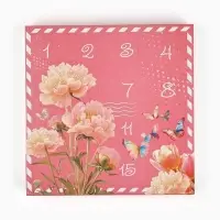 Коробка-адвент под 16 конфет, &laquo;Цветочная почта&raquo;, 19&times;19&times;2.5 см, кондитерская упаковка