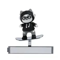 Игрушка, котёнок на скейтборде, МИКС