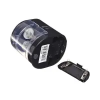 Точилка электрическая Berlingo Power TX, 2 отверстия, с контейнером, чёрная