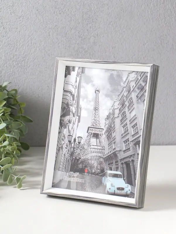 Фоторамка пластик 15х20 см "Данте" чёрный состаренный 20,8х15,8х2,5 см