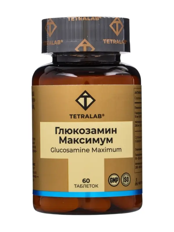 Глюкозамин максимум TETRALAB, табл. №60 Глюкозамин максимум TETRALAB, табл. №60