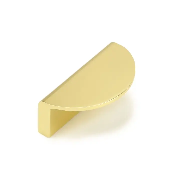 Ручка-скоба мебельная CAPPIO H001GP полукруглая, алюминий, L=50.5 мм, м/о 29 мм, золото